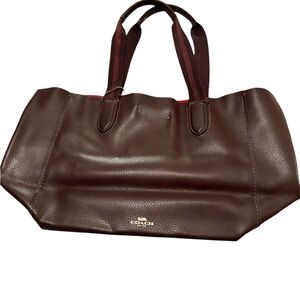Maroon Coach Tote